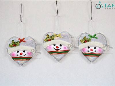 Trái tim treo cây thông Noel số 13